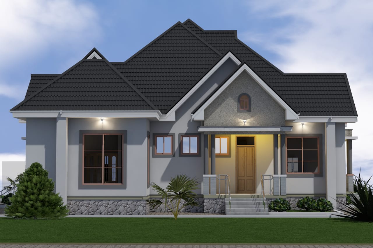 Direct Front Elevation & Symmetrical Roofline